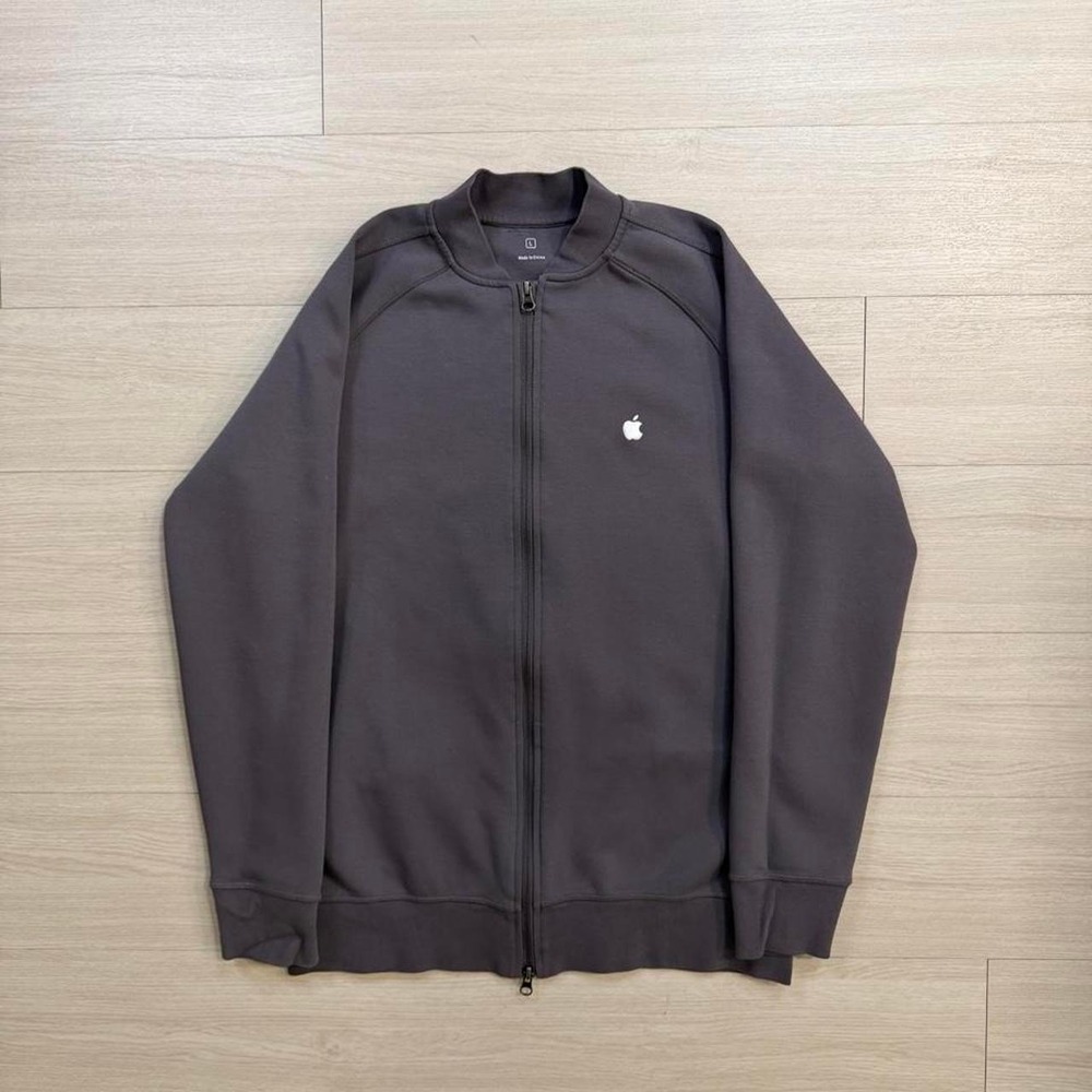 Apple Store Employee Grey Full Zip Lightweight Jacket Mens Size Large Techwear